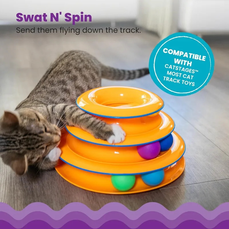 Cat Tunnel Toy - Pet Toy Four-layer Turntable Pet Intelligence