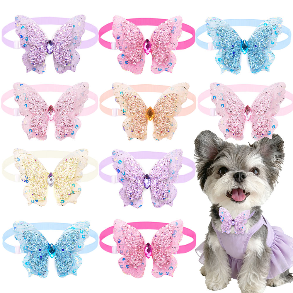 Pet Supplies Hours - 50PCS Dog Bowties Spring Summer Adjustable