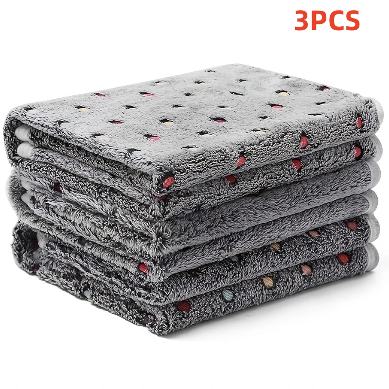 Pet Supplies Direct - 3PCS Soft Fluffy Pet Blanket Cute