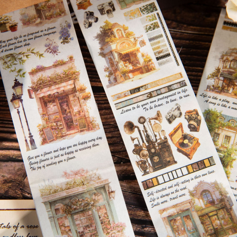 Pet Supplies Is Food - 5x200cm Retro Food Shop Tape Stickers