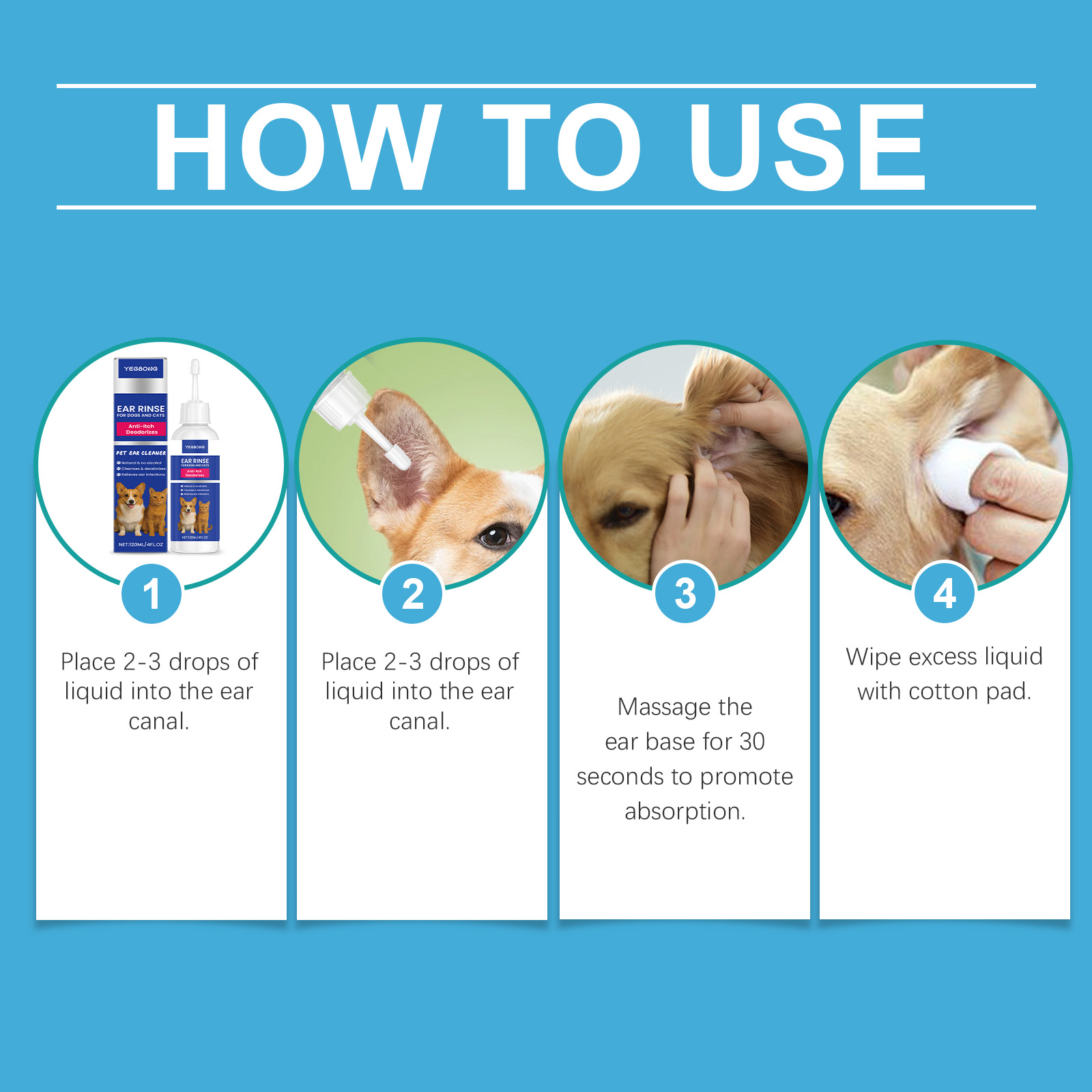 Pet Ear Cleaner For Dogs & Cat - Pet Ear Cleaner recension och pris