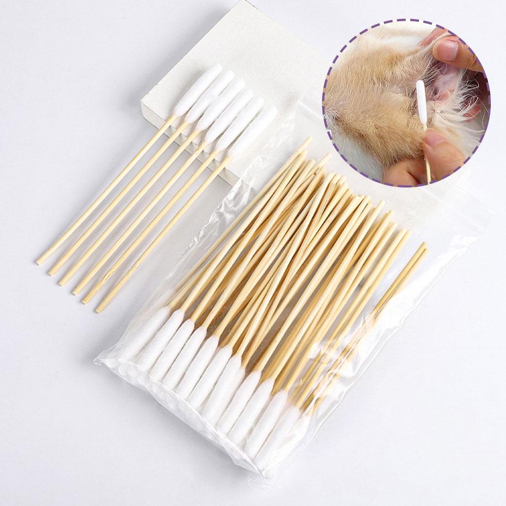 50/100 PCS Cotton Sticks Dog E - Pet Ear Cleaner recension och pris