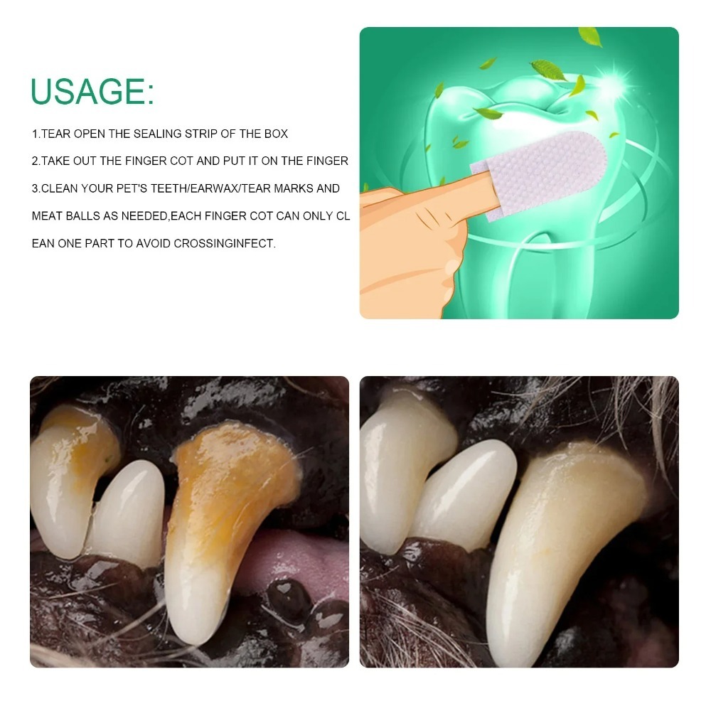 Disposable Pet Finger Cot Wet  - Pet Ear Cleaner recension och pris