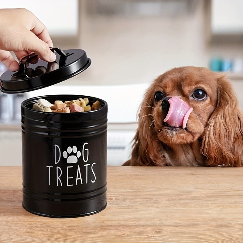 Metal Dog Treat Container Dog  - Pet Supplies Is Food recension och pris