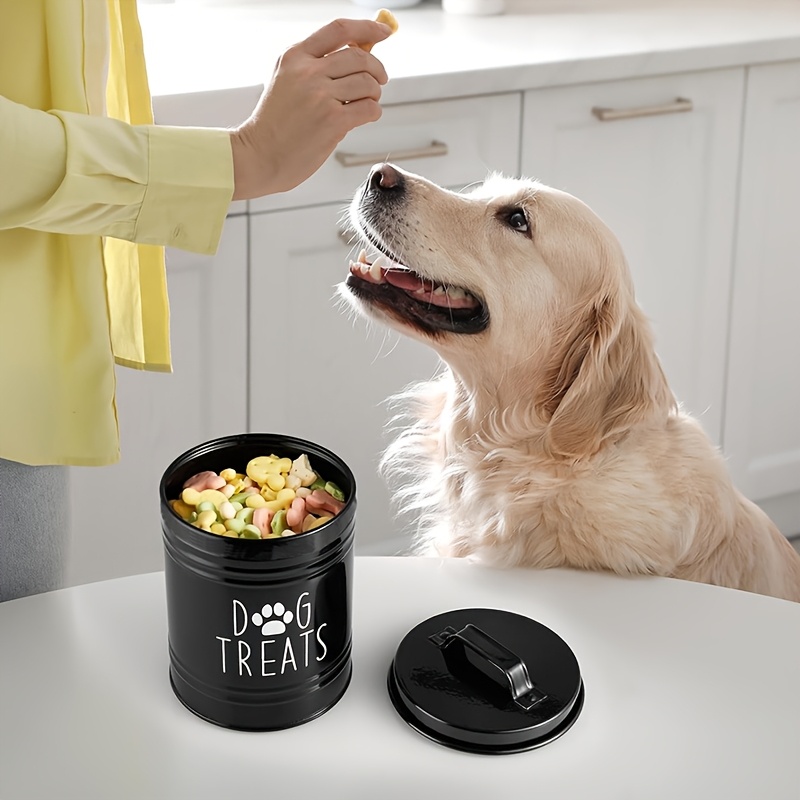 Metal Dog Treat Container Dog  - Pet Supplies Is Food recension och pris
