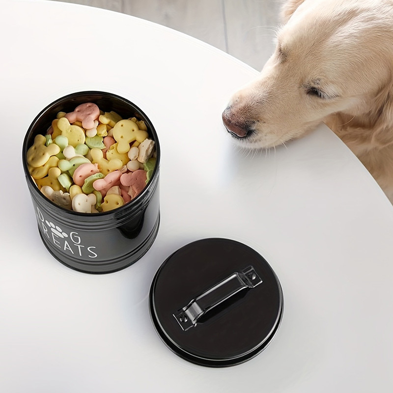 Metal Dog Treat Container Dog  - Pet Supplies Is Food recension och pris