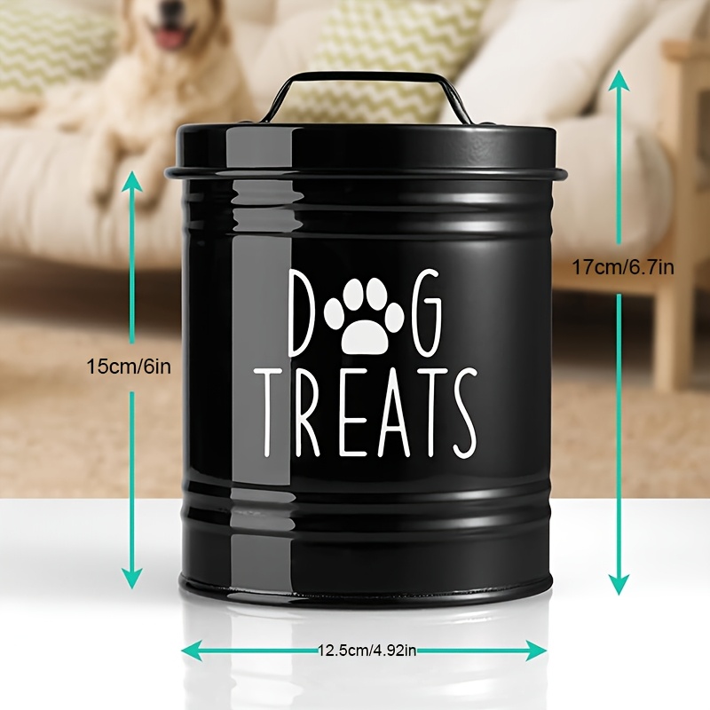 Metal Dog Treat Container Dog  - Pet Supplies Is Food recension och pris