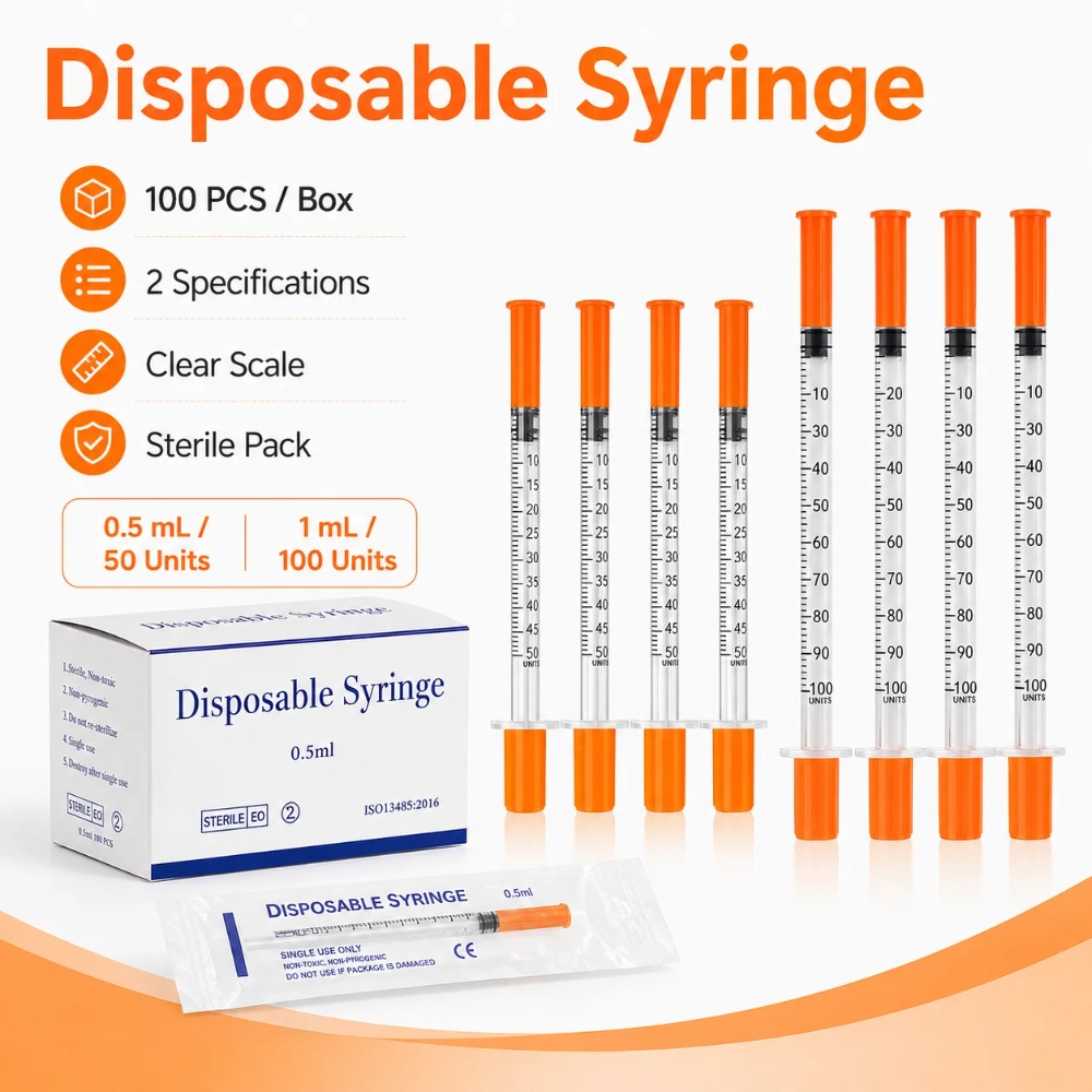 100pcs Disposable Syringe1ml 0 - Pet Supplies Direct recension och pris