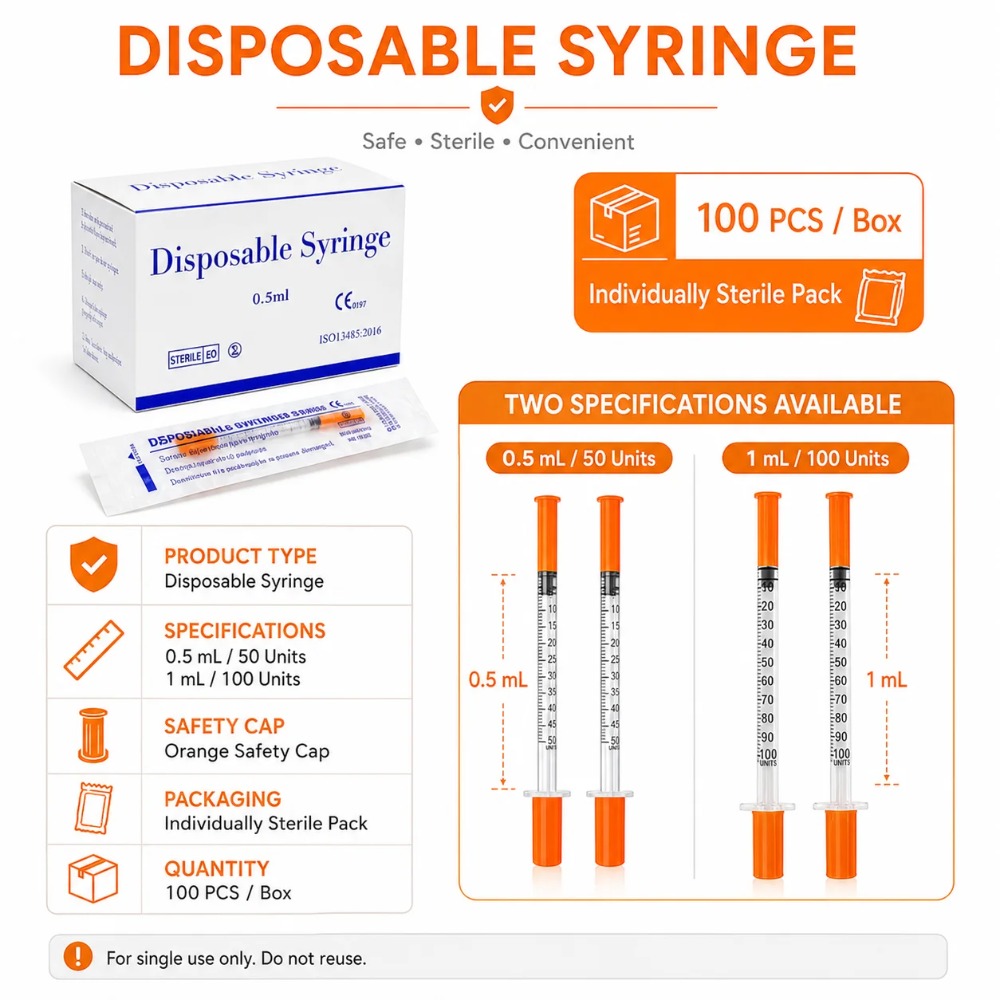 100pcs Disposable Syringe1ml 0 - Pet Supplies Direct recension och pris