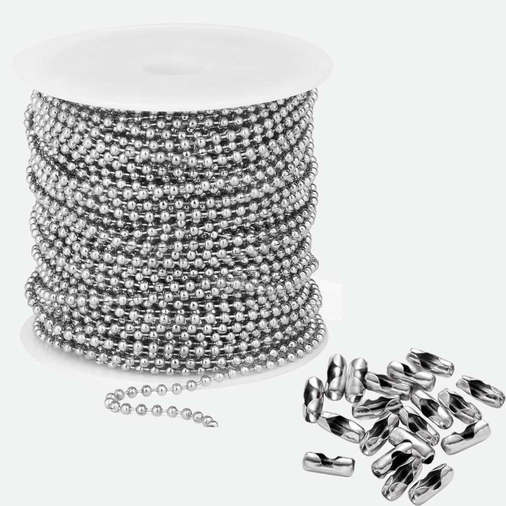 10m Stainless Steel Bead Ball  - Pet Supplies Direct recension och pris