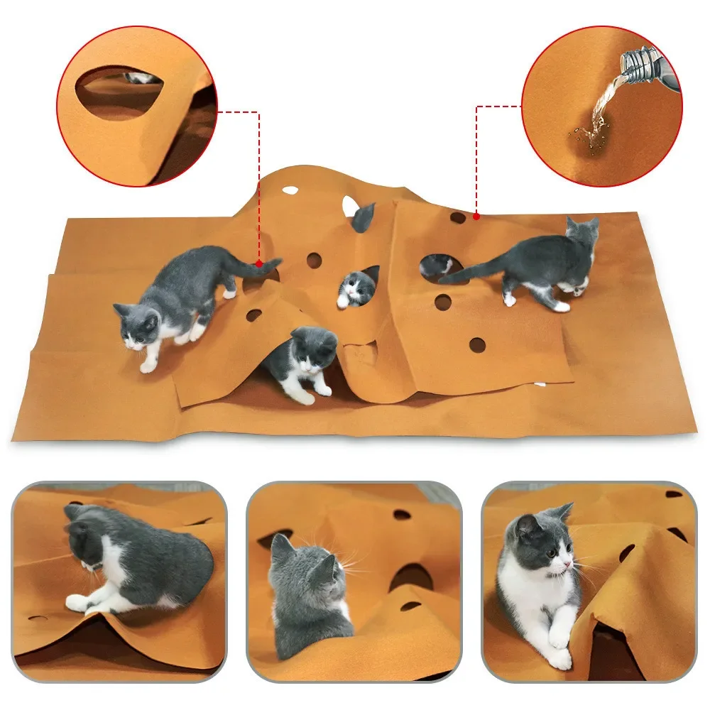 Cat Playing Game Mat Pet Toys  - Cat Tunnel Toy recension och pris