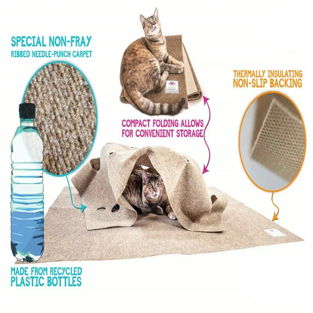 Cat Playing Game Mat Pet Toys  - Cat Tunnel Toy recension och pris