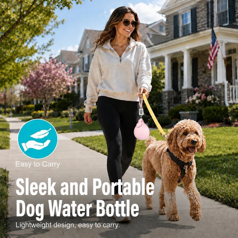 Dog Water Bottle Stainless Ste - Pet Supplies Hours recension och pris
