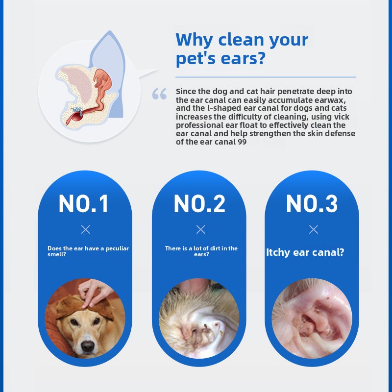 PETCLEAR Dog Cat Ear Drops Pet - Pet Ear Cleaner recension och pris