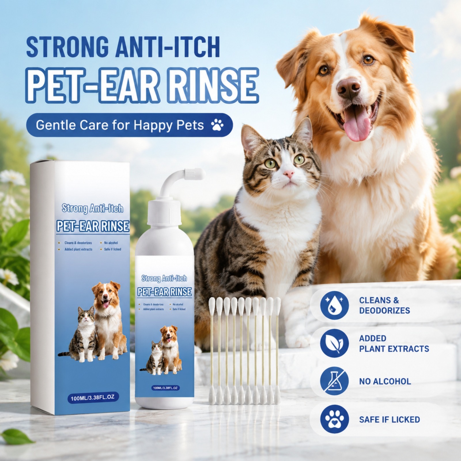 Pet Ear Cleaner Drops Dog Cat  - Pet Ear Cleaner recension och pris