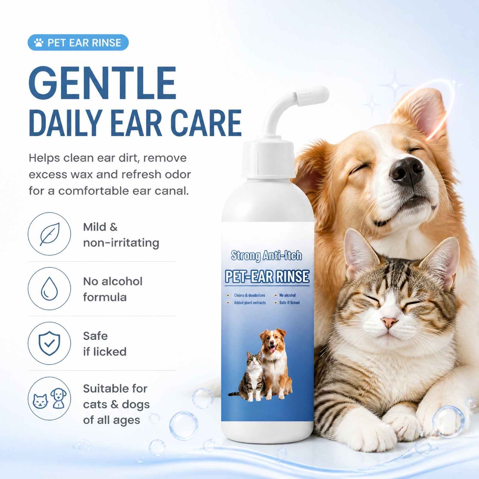Pet Ear Cleaner Drops Dog Cat  - Pet Ear Cleaner recension och pris